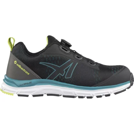AER55 Impulse Black Blue Low QL S1PS ESD FO HRO SR fémmentes munkavédelmi cipő | NT Munkaruházat