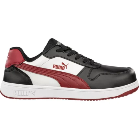 Puma Frontcourt BLK/WHT/RED Low S3L ESD FO HRO SR munkavédelmi cipő | NT Munkaruházat